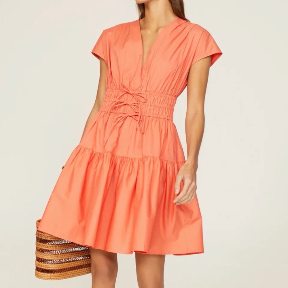 Derek Lam Vibrant Orange Mini Dress
